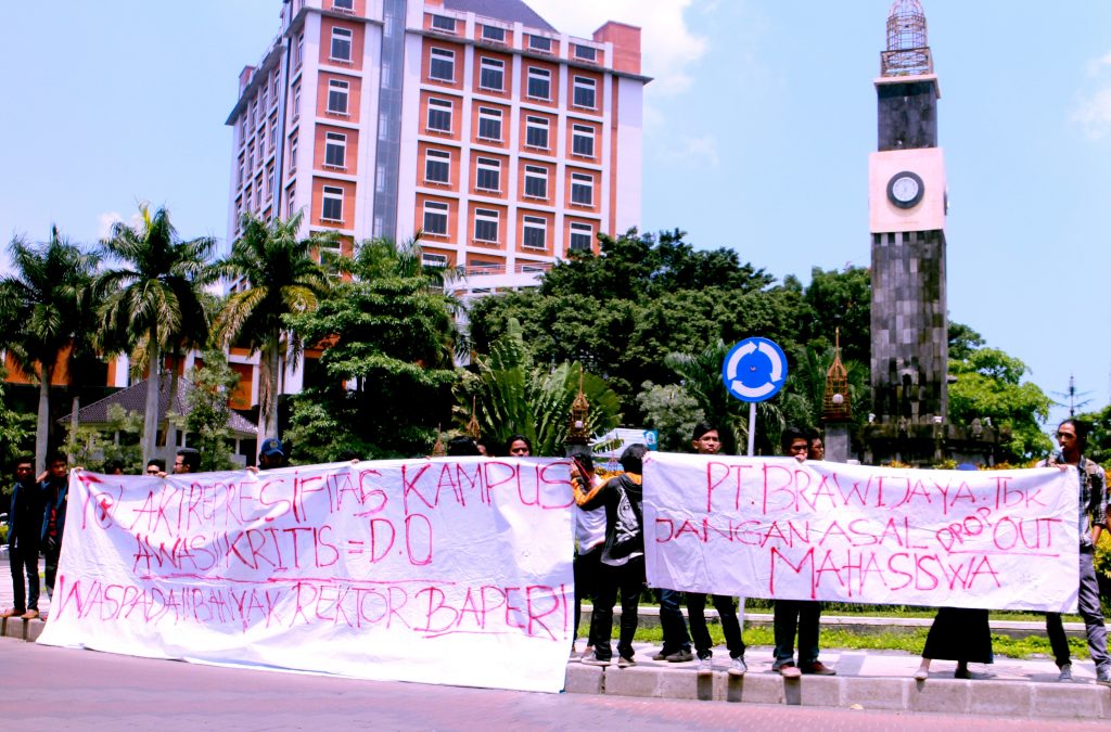 Mahasiswa UB Gelar Aksi Tolak Represi Birokrat Kampus