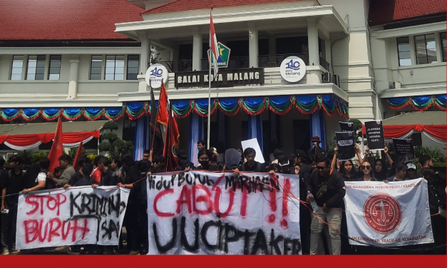 Peringatan May Day di Kota Malang, UU Cipta Kerja Masih Jadi Sorotan