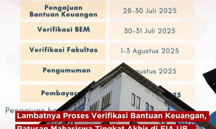 LAMBATNYA PROSES VERIFIKASI BANTUAN KEUANGAN, RATUSAN MAHASISWA TINGKAT AKHIR DI FIA UB TERANCAM TIDAK BISA MENGIKUTI RANGKAIAN UJIAN SKRIPSI