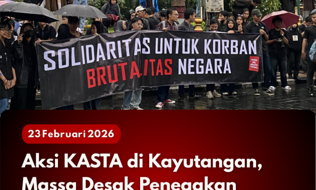 Aksi KASTA di Kayutangan, Massa Desak Penegakan Hukum atas Kasus Ariyanto Tawakal